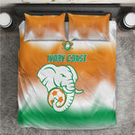 Ivory Coast Football Bedding Set Proud Elephant Fan Edition