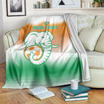 Ivory Coast Football Blanket Proud Elephant Fan Edition
