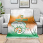 Ivory Coast Football Blanket Proud Elephant Fan Edition