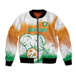 Custom Ivory Coast Football Bomber Jacket Proud Elephant Fan Edition