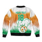 Custom Ivory Coast Football Bomber Jacket Proud Elephant Fan Edition