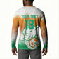 Custom Ivory Coast Football Button Sweatshirt Proud Elephant Fan Edition