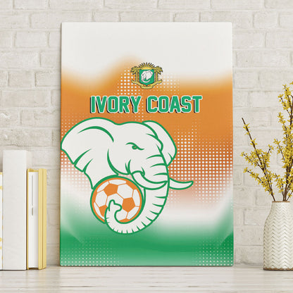 Ivory Coast Football Canvas Wall Art Proud Elephant Fan Edition