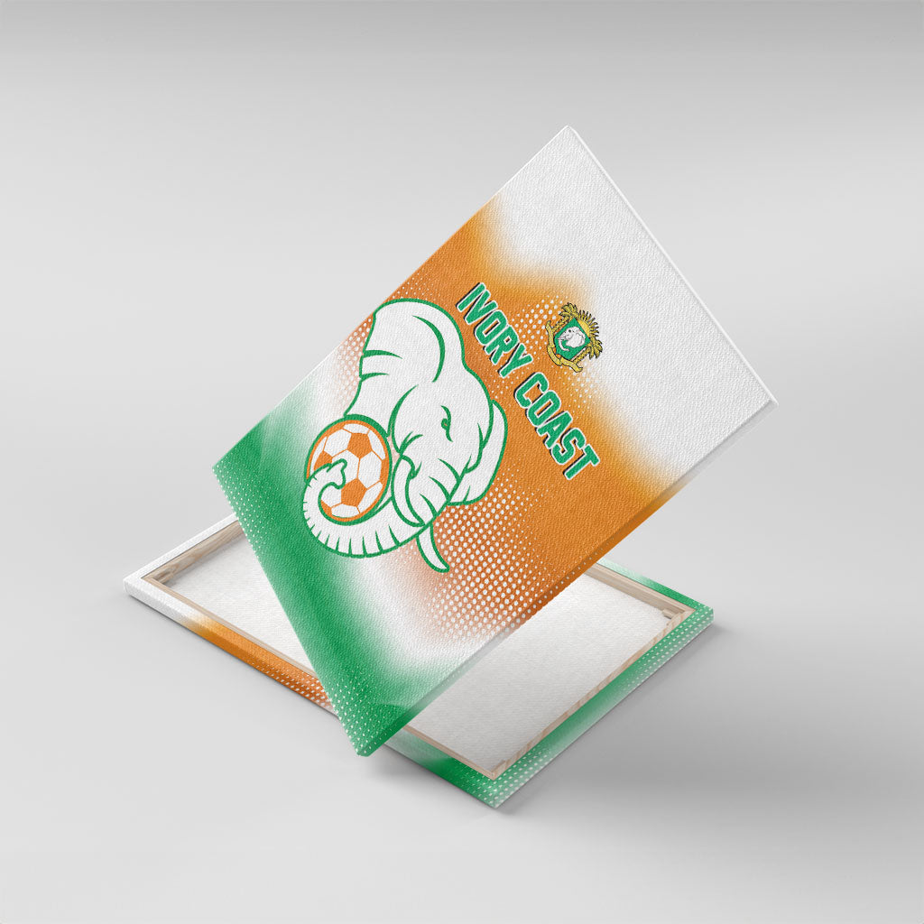 Ivory Coast Football Canvas Wall Art Proud Elephant Fan Edition