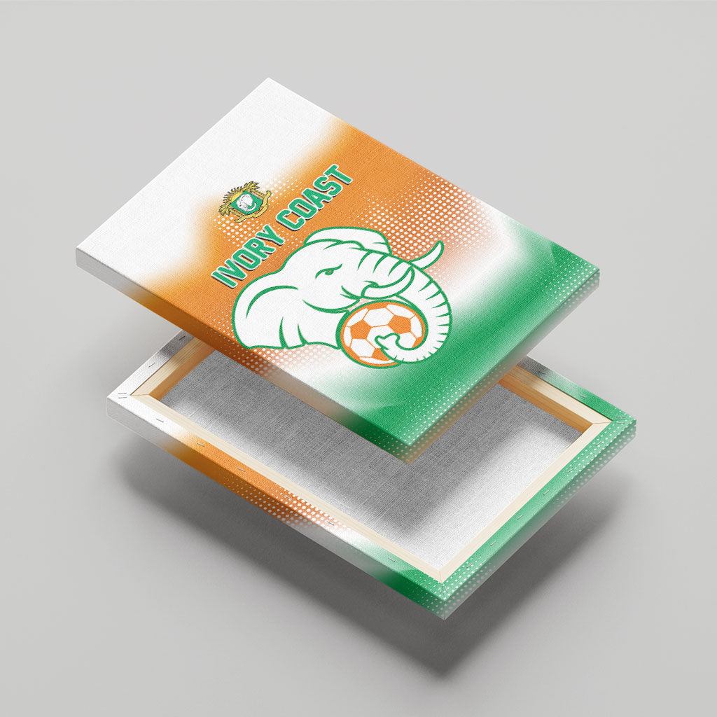 Ivory Coast Football Canvas Wall Art Proud Elephant Fan Edition