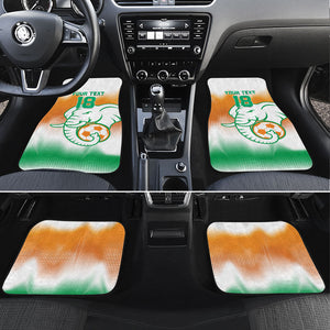 Custom Ivory Coast Football Car Mats Proud Elephant Fan Edition