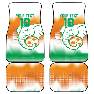 Custom Ivory Coast Football Car Mats Proud Elephant Fan Edition
