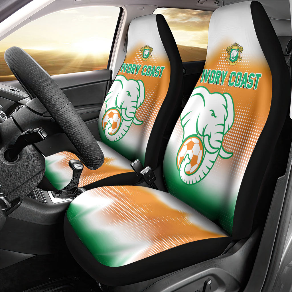Ivory Coast Football Car Seat Cover Proud Elephant Fan Edition