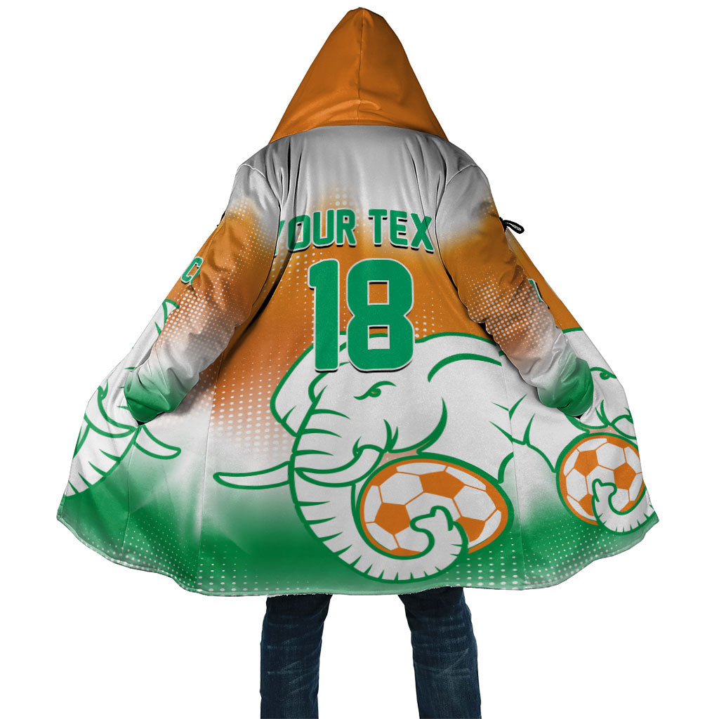 Custom Ivory Coast Football Cloak Proud Elephant Fan Edition