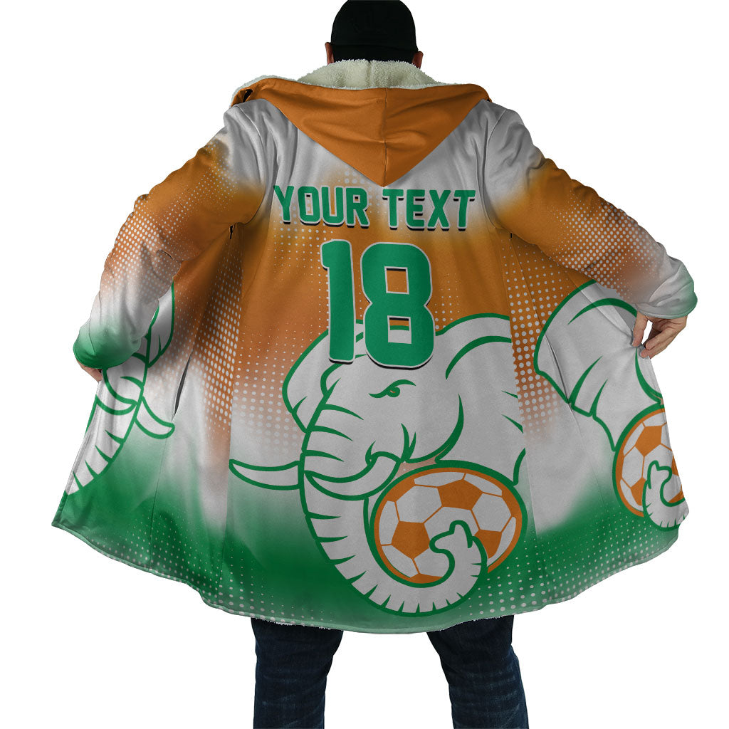 Custom Ivory Coast Football Cloak Proud Elephant Fan Edition