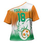 Custom Ivory Coast Football Cross Shoulder Shirt Proud Elephant Fan Edition