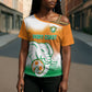 Custom Ivory Coast Football Cross Shoulder Shirt Proud Elephant Fan Edition