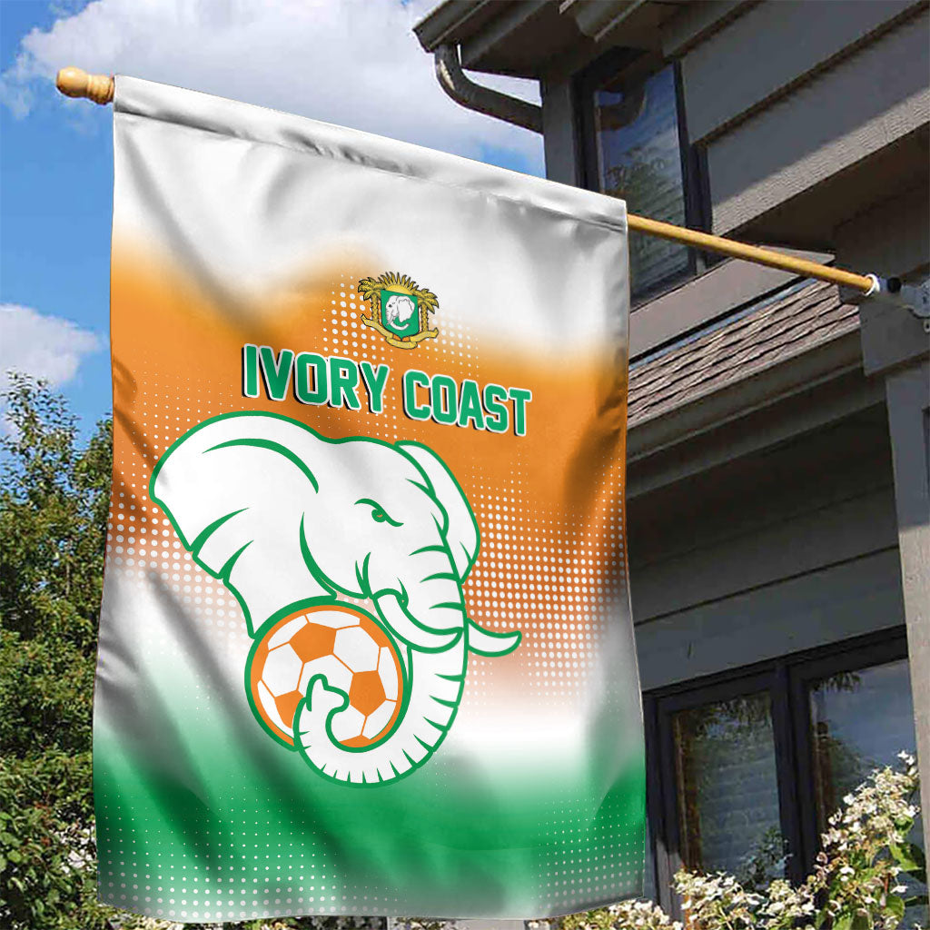 Ivory Coast Football Garden Flag Proud Elephant Fan Edition