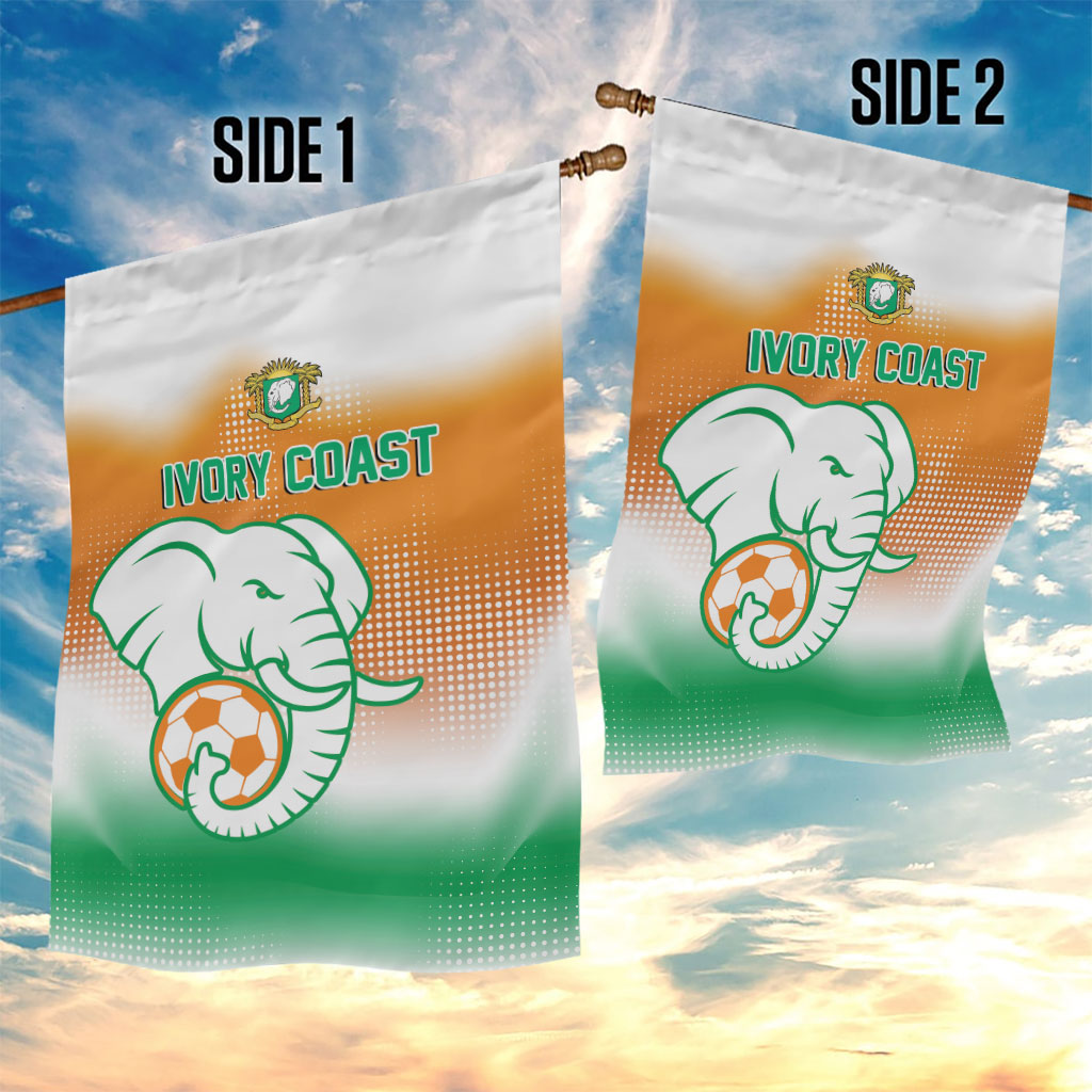 Ivory Coast Football Garden Flag Proud Elephant Fan Edition