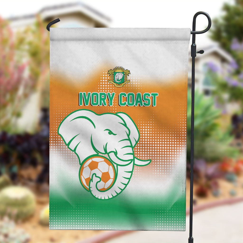 Ivory Coast Football Garden Flag Proud Elephant Fan Edition