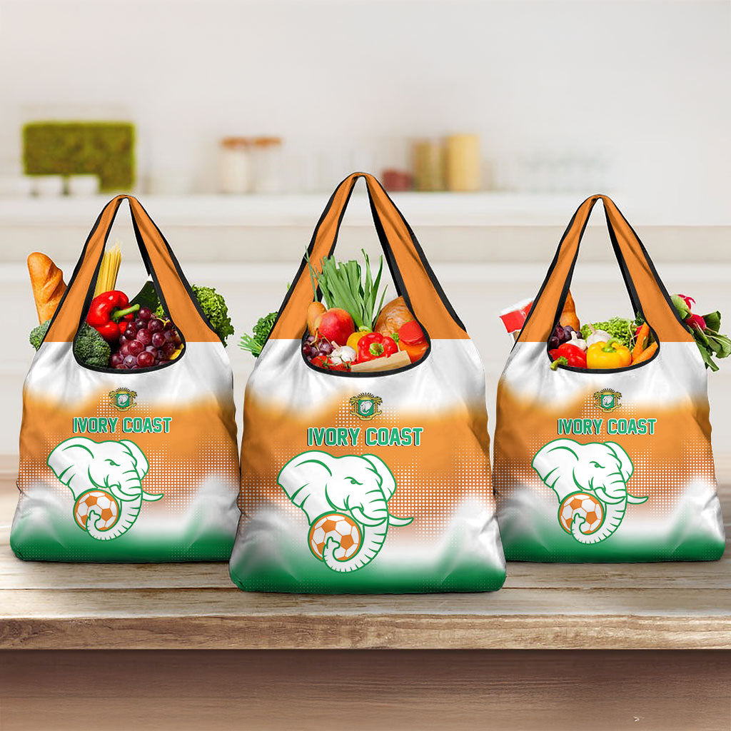 Ivory Coast Football Grocery Bag Proud Elephant Fan Edition