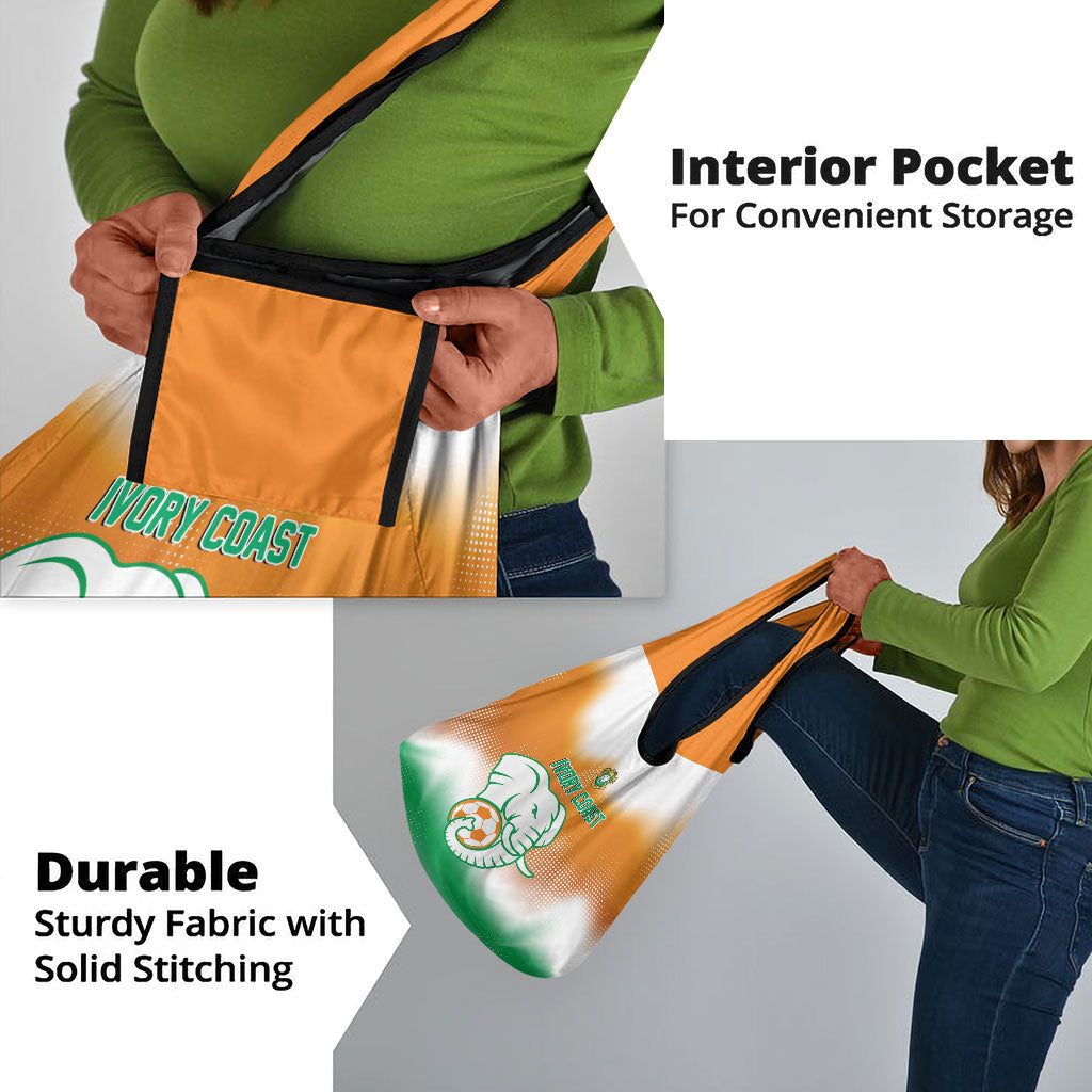 Ivory Coast Football Grocery Bag Proud Elephant Fan Edition