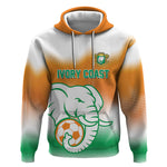Custom Ivory Coast Football Hoodie Proud Elephant Fan Edition