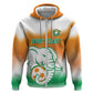 Custom Ivory Coast Football Hoodie Proud Elephant Fan Edition