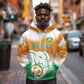 Custom Ivory Coast Football Hoodie Proud Elephant Fan Edition