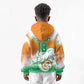 Custom Ivory Coast Football Kid Hoodie Proud Elephant Fan Edition