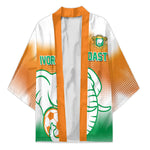 Custom Ivory Coast Football Kimono Proud Elephant Fan Edition