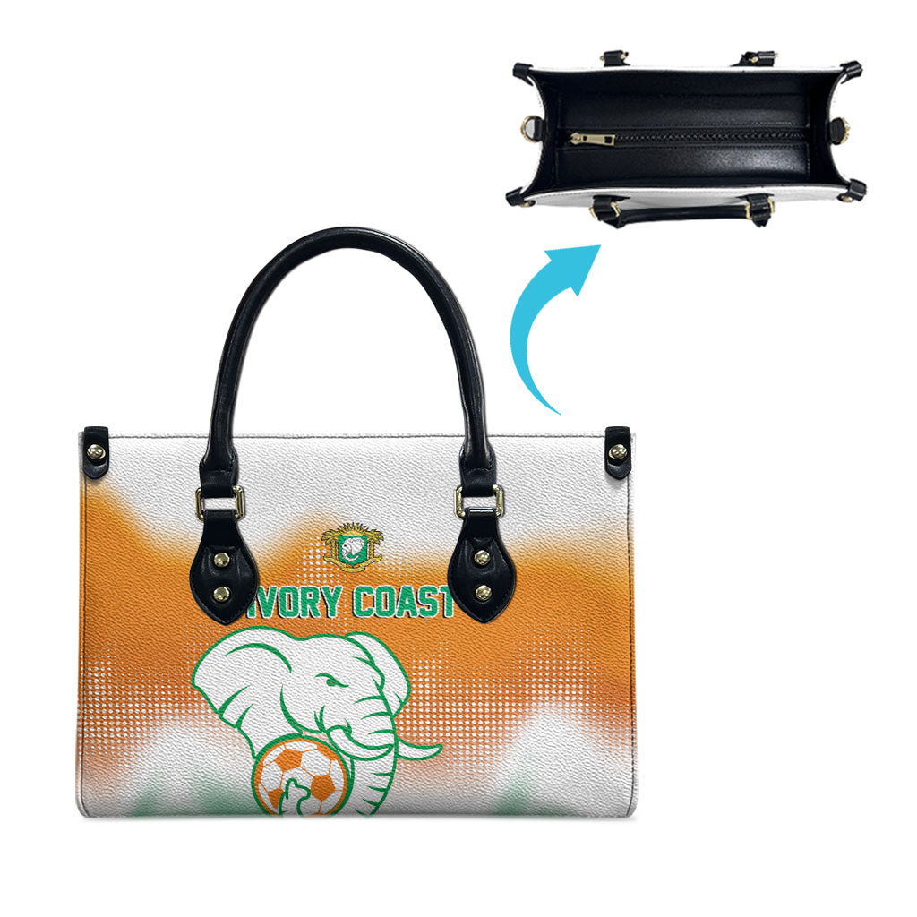 Ivory Coast Football Leather Bag Proud Elephant Fan Edition