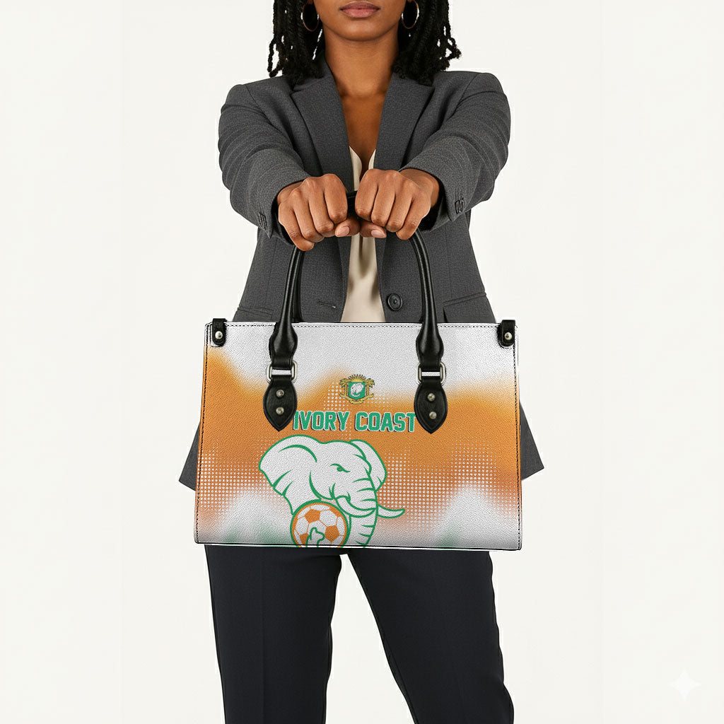 Ivory Coast Football Leather Bag Proud Elephant Fan Edition