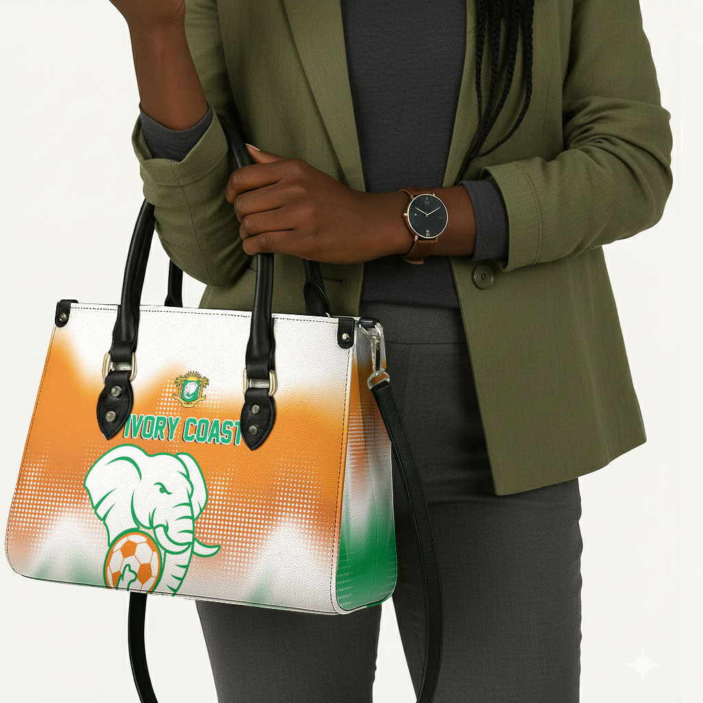 Ivory Coast Football Leather Bag Proud Elephant Fan Edition