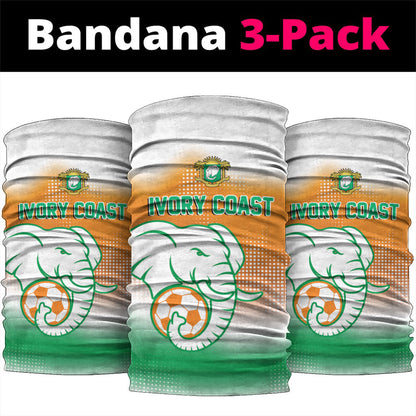 Ivory Coast Football Neck Gaiter Proud Elephant Fan Edition