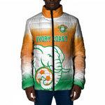 Custom Ivory Coast Football Padded Jacket Proud Elephant Fan Edition