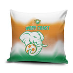 Ivory Coast Football Pillow Cover Proud Elephant Fan Edition