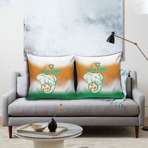 Ivory Coast Football Pillow Cover Proud Elephant Fan Edition
