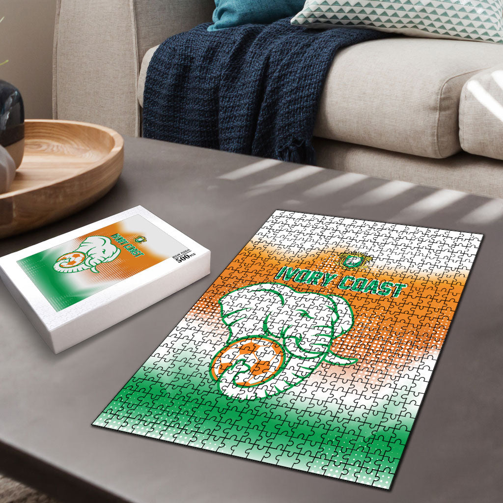 Ivory Coast Football Puzzle Proud Elephant Fan Edition