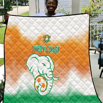 Ivory Coast Football Quilt Proud Elephant Fan Edition