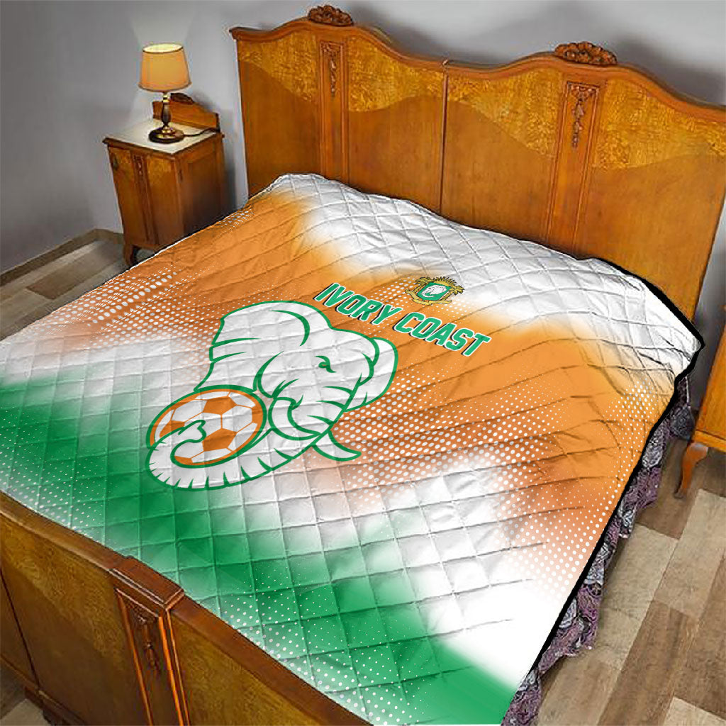 Ivory Coast Football Quilt Proud Elephant Fan Edition