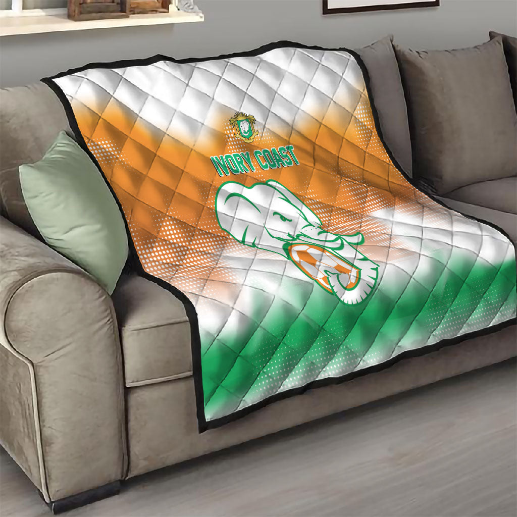 Ivory Coast Football Quilt Proud Elephant Fan Edition