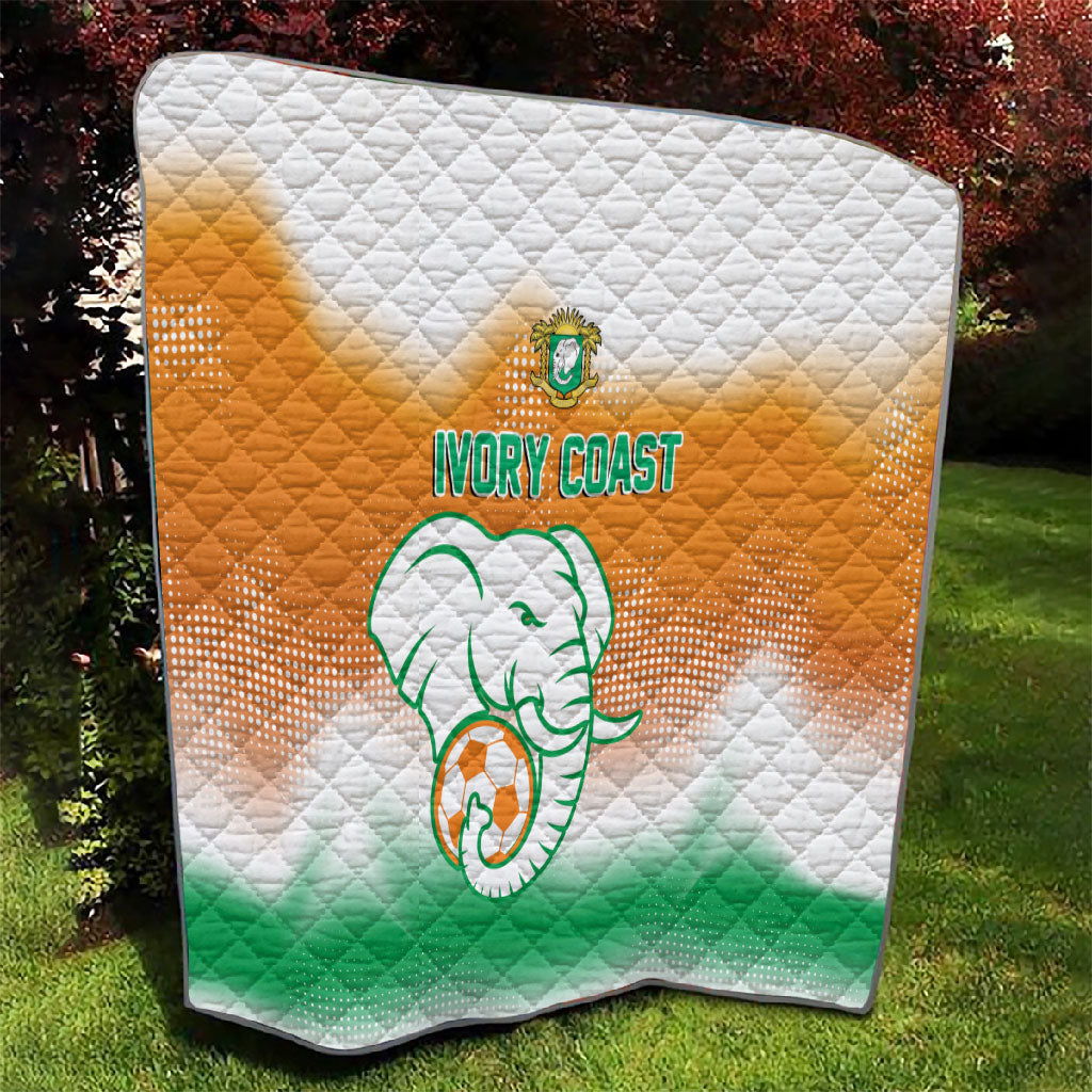 Ivory Coast Football Quilt Proud Elephant Fan Edition