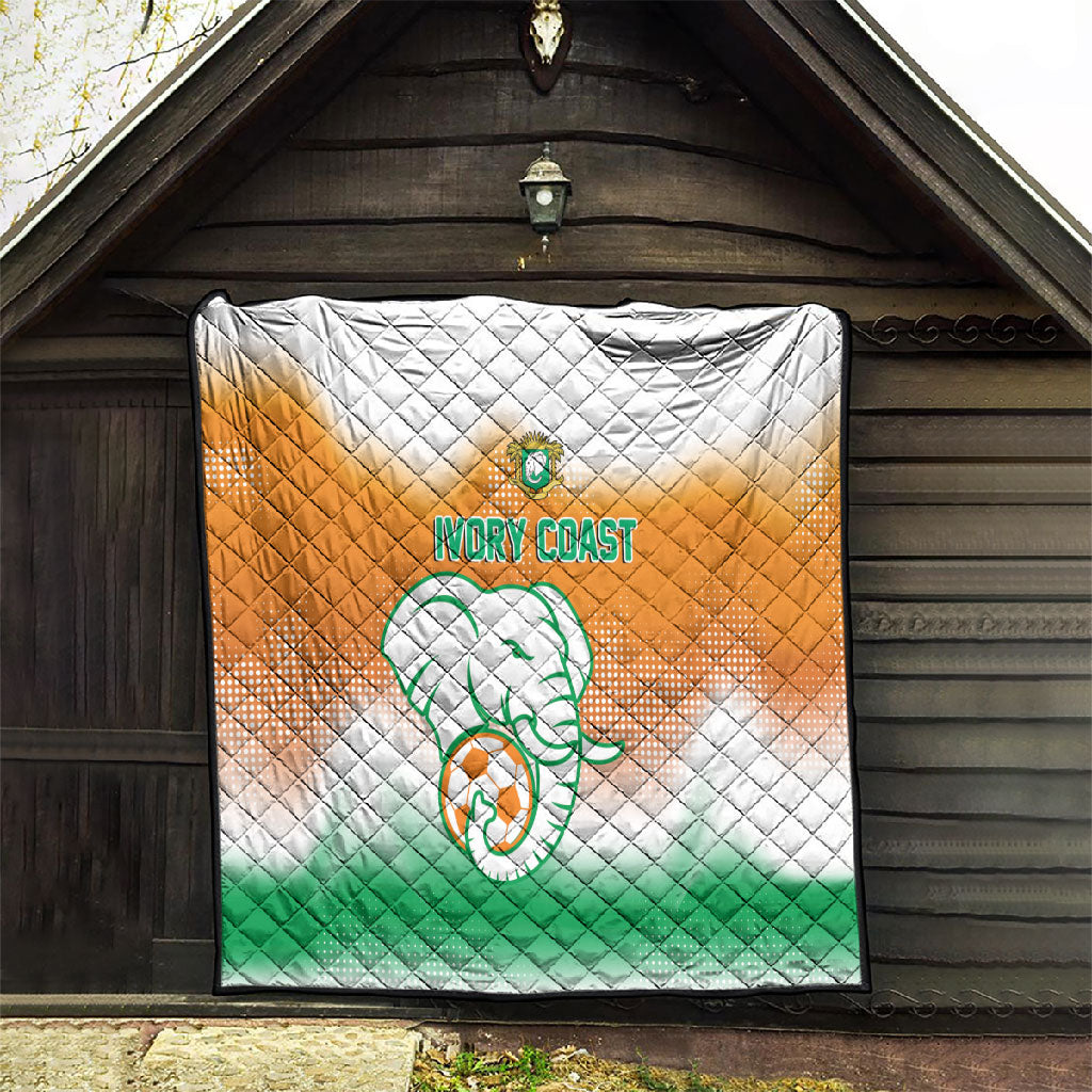 Ivory Coast Football Quilt Proud Elephant Fan Edition