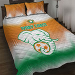 Ivory Coast Football Quilt Bed Set Proud Elephant Fan Edition