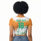 Custom Ivory Coast Football Raglan Cropped T shirt Proud Elephant Fan Edition