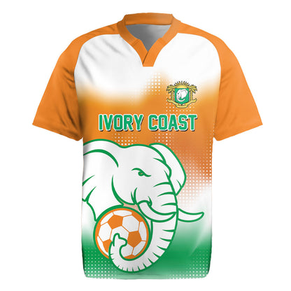 Custom Ivory Coast Football Rugby Jersey Proud Elephant Fan Edition