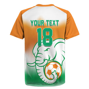 Custom Ivory Coast Football Rugby Jersey Proud Elephant Fan Edition