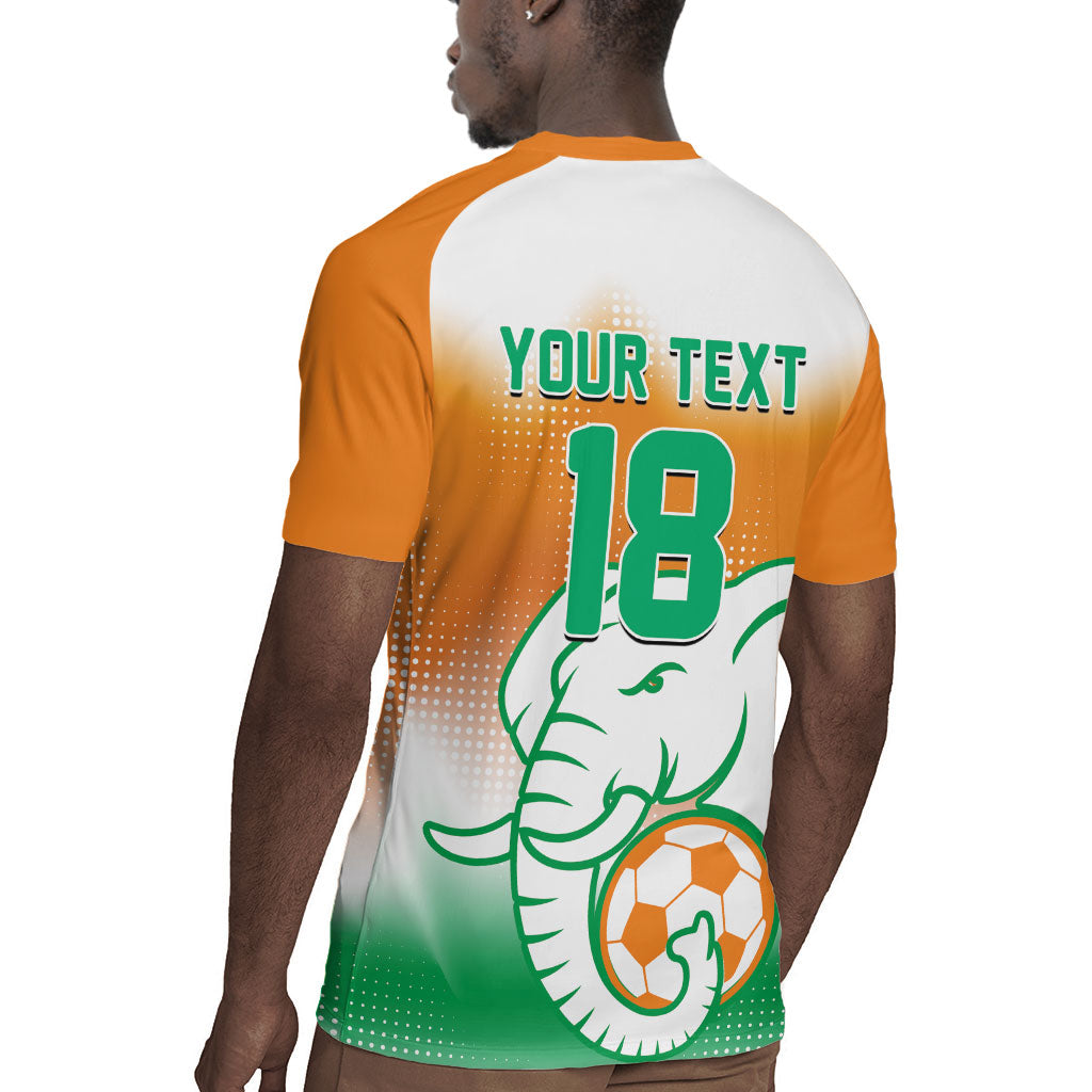 Custom Ivory Coast Football Rugby Jersey Proud Elephant Fan Edition