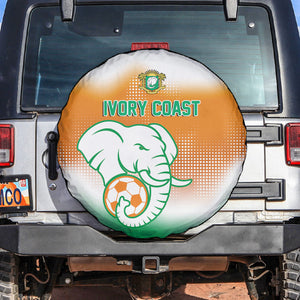 Ivory Coast Football Spare Tire Cover Proud Elephant Fan Edition