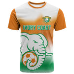 Custom Ivory Coast Football T shirt Proud Elephant Fan Edition