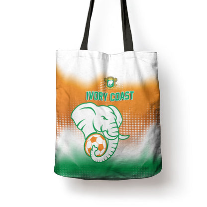 Ivory Coast Football Tote Bag Proud Elephant Fan Edition