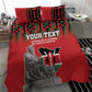 Personalized Afro Kenya Mashujaa Day Bedding Set Mzee Jomo Kenyatta With Coat Of Arms