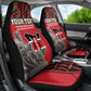 Personalized Afro Kenya Mashujaa Day Car Seat Cover Mzee Jomo Kenyatta With Coat Of Arms