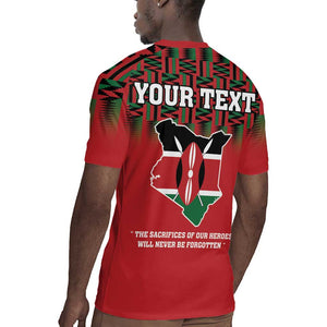 Personalized Afro Kenya Mashujaa Day Rugby Jersey Mzee Jomo Kenyatta With Coat Of Arms